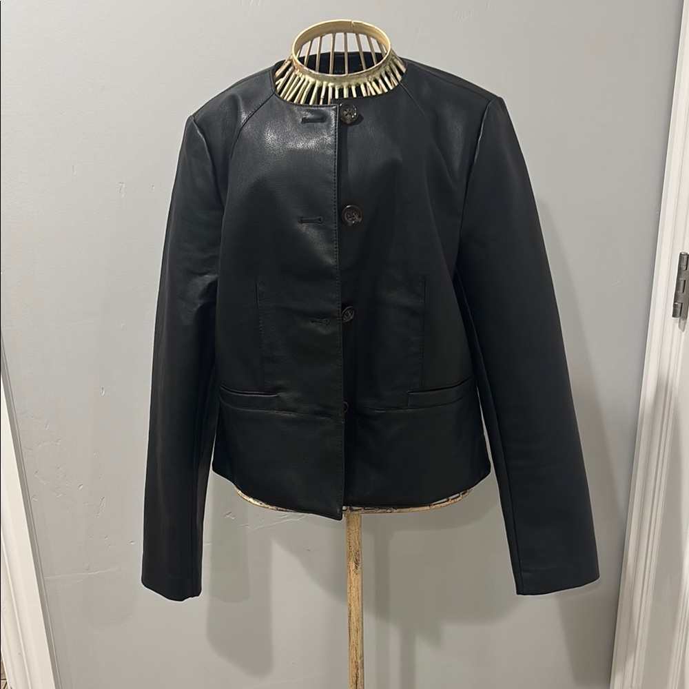 Ann Taylor Black Leather Jacket